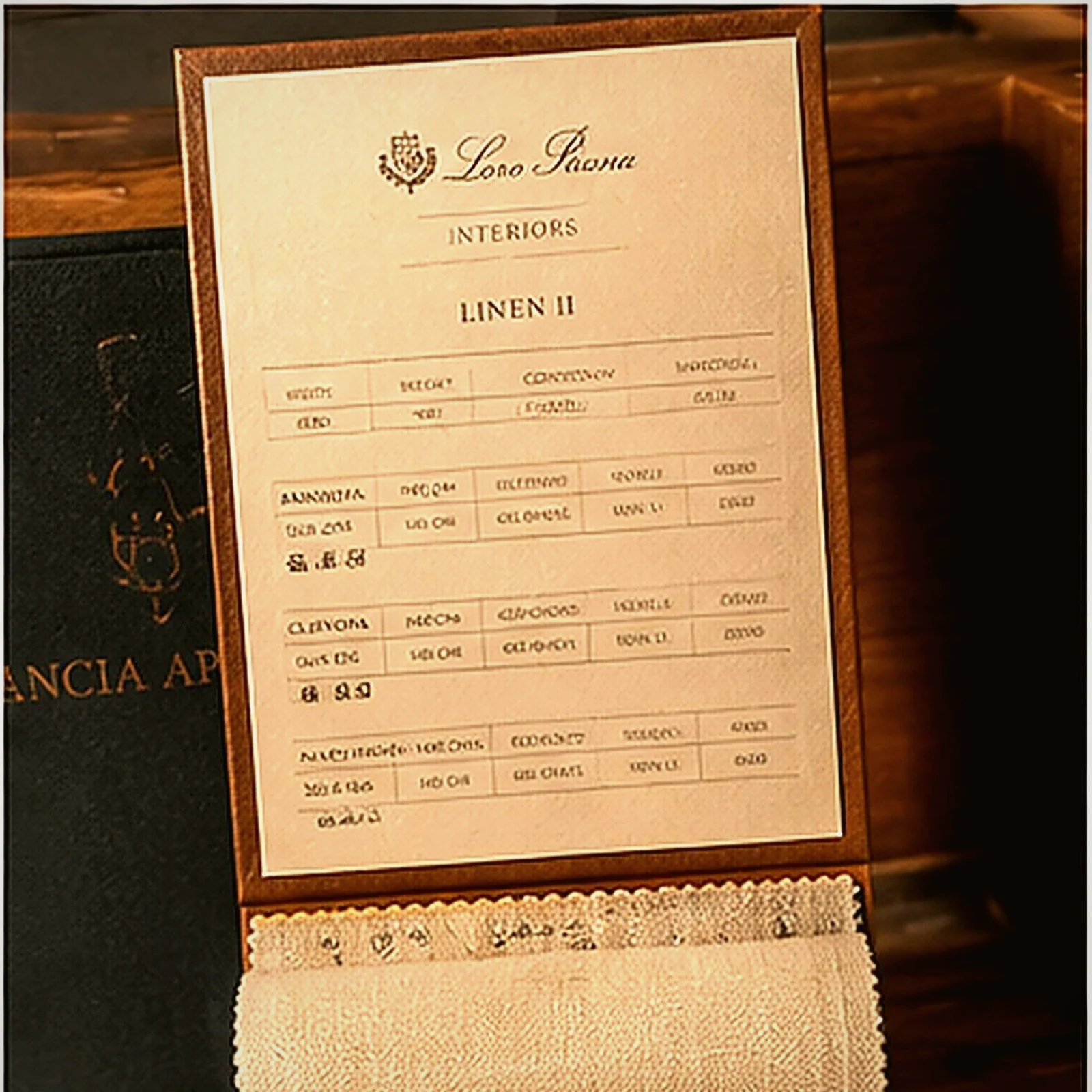 Luxury textile selection